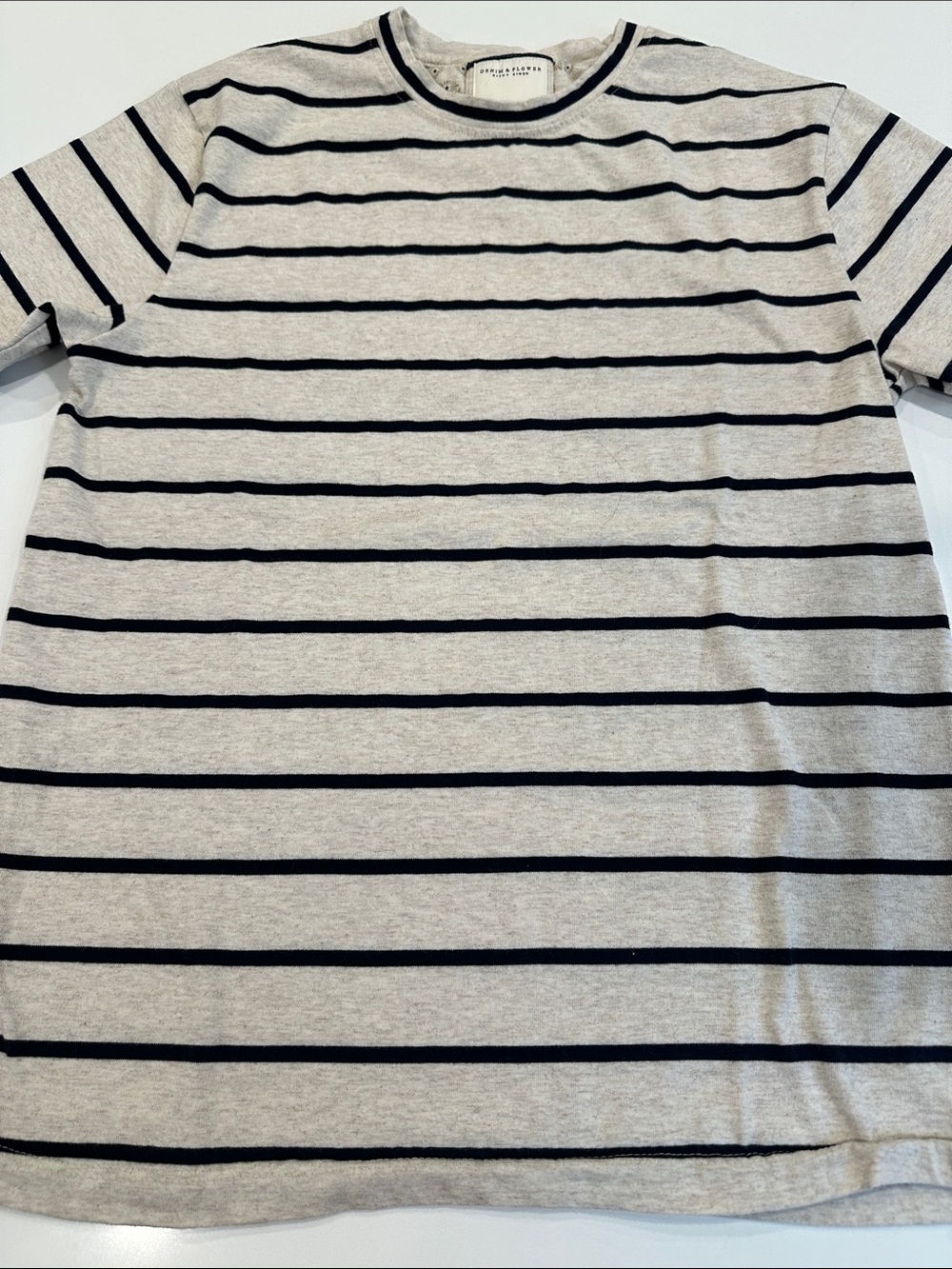 Denim & Flower Ricky Singh Boys Striped Short Sleeve Crew Neck Tee Size 13/14